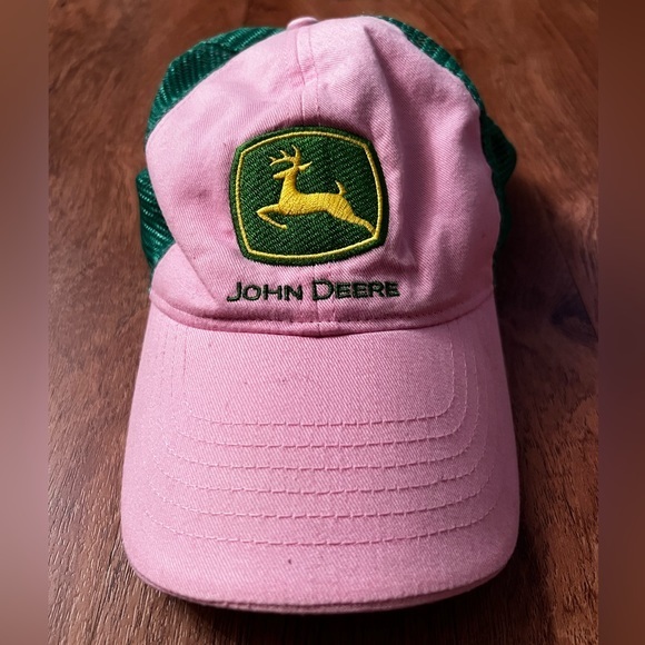 John Deere Embroidered Green Yellow Deer Logo - Picture 3 of 8